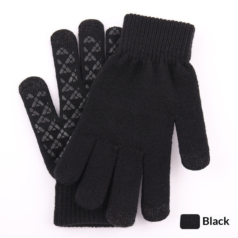 Knitted Winter Warm Touchscreen Gloves Made Of Wool VEV40878